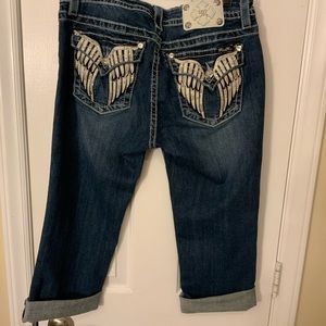 Miss me cuffed capris mid-rise 32